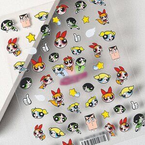 Powerpuff Girls Themed Nail Art Stickers/Decals
